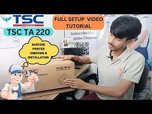 How To Setup Your TSC TA220 Barcode Printer. Full tutorial video