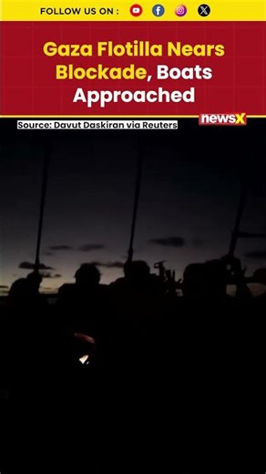 Gaza-Bound Flotilla Reports Unidentified Vessels Approached Its Boats Near Blockade