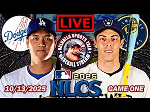 Los Angeles Dodgers vs Milwaukee Brewers ⚾ MLB NLCS Game 1 🟢 MLB Play By Play LIVE STREAM in 3D.
