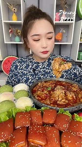 Spicy Fat Beef Eating🥵🌶 | Daning ASMR