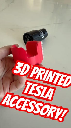 Homemade Tesla Accessory! #tesla #EV #nacs