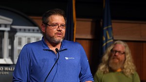 Ryan Jacobs, a peer prevention counselor, talked about his time addicted to drugs