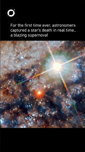 First Ever View of a Star Going Supernova | Space Explosion Caught on Camera #shortsfeed #space