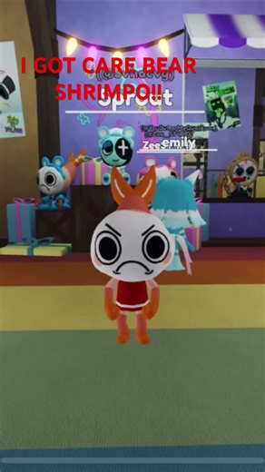 I GOT CARE BEAR SHRIMPO XD #dandysworld