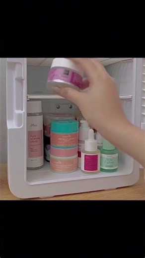 Quiet Mini Fridge for Bedroom, Office, Drinks & Skincare