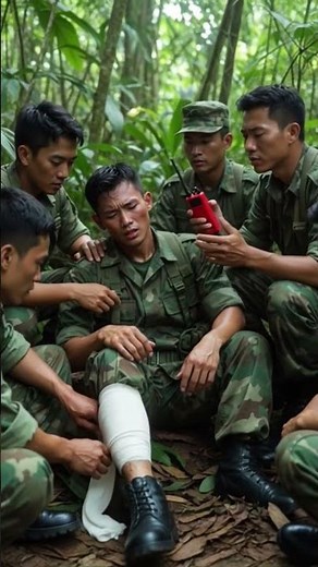 Wounded but Unbroken: A Soldier’s Real Strength Is His Team ❤️‍🩹🔥 #8KVideo