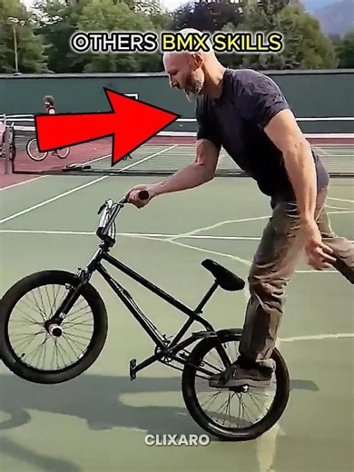 Others BMX skills Vs This one💀 #troll #trollface #shorts