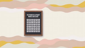 Morse Code Phonetic Alphabet Printable Art (Digital Download)