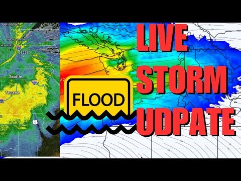 LIVE Storm Update - Atmospheric River - Flood Warnings - Realtime Observations - 12-08-2025