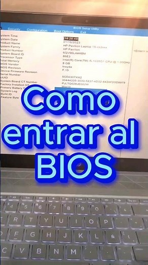 Como entrar al BIOS de una computadora #bios #entrar al bios #como entrar al bios