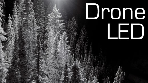 High-Power LED Drone in Action – Stunning Flight