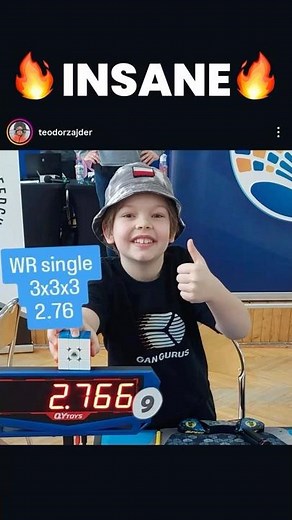 How a 9-Year-Old Set the 2.76s Rubik's Cube World Record #speedcubeshop #rubikscube #worldrecord
