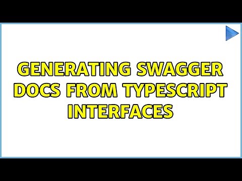 Generating swagger docs from typescript interfaces (3 Solutions!!)