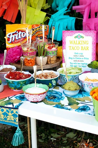 Easy Taco Bar Ideas for Walking Tacos that WOW Party Guests - %