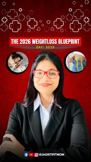 Jagriti | Health Expert | Pune on Instagram: "Did you know that poor sleep can literally sabotage your willpower? 😴📉 Welcome to Day 10 of The 2026 Weightloss Blueprint. Today, we’re decoding the relationship between sleep and your hunger hormones: Lectin and Ghrelin. When you don’t get enough rest, your Lectin levels drop and Ghrelin levels rise, causing your brain to crave high-calorie "junk food" for instant energy. To stop the cravings and maximize fat loss, aim for 7-8 hours of quality sle
