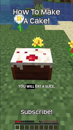How To Make A Cake In Minecraft!