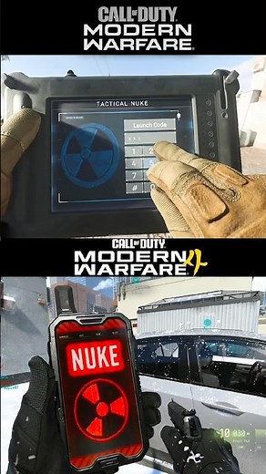 Tactical Nuke Animation comparison in CoD Mw2019 VS. CoD Mw4 ☢️