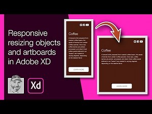Responsive resizing objects and artboards in Adobe XD