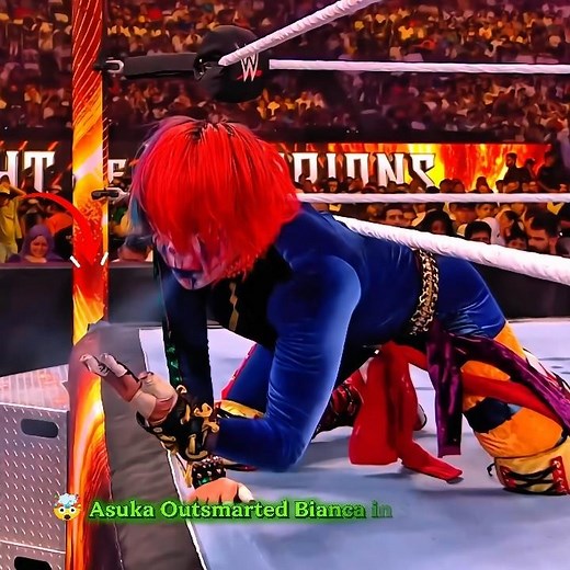😱😈 Asuka Outsmarted Bianca in Just Seconds! 🧠🔥#viral #wwe #asuka #biancabelair #shorts #bluemist