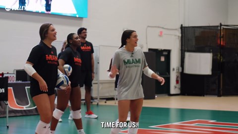 Miami volleyball's Naylani Feliciano mic'd up