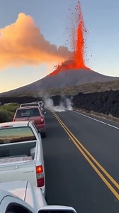 Volcanic Eruption Forces Drivers to Retreat Mount Etna, Sicily — October 14, 2025 A sudden and violent eruption of Mount Etna caught motorists off guard Tuesday afternoon, as a massive column of lava and ash surged from the volcano's crater. The unexpected event sent shockwaves through the local community and left travelers on a nearby access road scrambling for safety as the sky turned a fiery orange. The viral footage shows a line of vehicles stopped on a scenic mountain highway just as the er