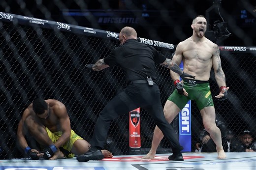 Be gailesčio: Bukauskas galinga smūgių banga nokautavo varžovą UFC narve