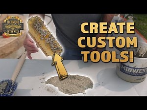 DIY Technique to Create Amazing Vertical Concrete Textures!