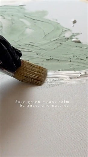 sage green texture painting | asmr 🌱 #acrylicpainting #abstractart #textureart #artwork #artist