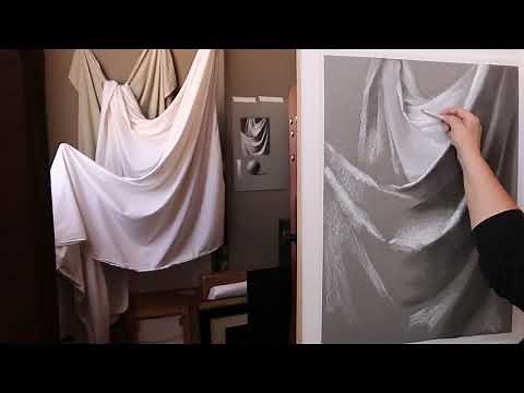 Drawing Drapery with Charcoal and Chalk Course (preview) - Sadie Valeri Atelier