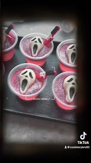 SCREAM Jello Shots 👻 The Ultimate Halloween Party Treat #shorts