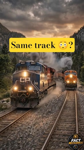 2 train एक track पर? टक्कर क्यों नहीं होती 😳 #shorts #trending #viral #train