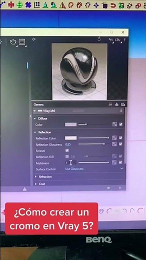 ¿Cómo hacer cromo en Vray para sketchup?