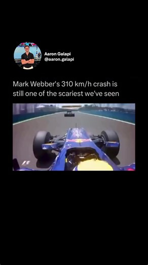 On lap 9 in Valencia, Mark Webber was charging down the main straight in his Red Bull when he came up behind Heikki Kovalainen. Webber misjudged the closing speed. His front-right tyre clipped the rear of Kovalainen’s Lotus. What happened next looked unreal. The Red Bull launched into the air at full speed, rode up over the back of the Lotus, flipped completely upside down, smashed into the tyre barrier, and then slid across the track before coming to a stop. It was one of the most violent airbo