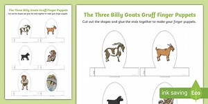 The Three Billy Goats Gruff Finger Puppets