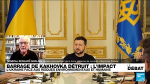 19K views · 46 reactions | Destruction du barrage de #Kakhovka  : quid de la contre-offensive ukrainienne ? "Je pense que ça va contrecarrer les plans ukrainiens dans leur contre-offensive", affirme le Général Bernard Norlain. Le replay du #DébatF24 ici  f24.my/9YNt.f | Le Débat - France 24 | Facebook