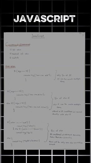 5 Master JavaScript in minutes! 🚀 #WebDevelopment #LearnCoding#JavaScript #JavaScriptNotes