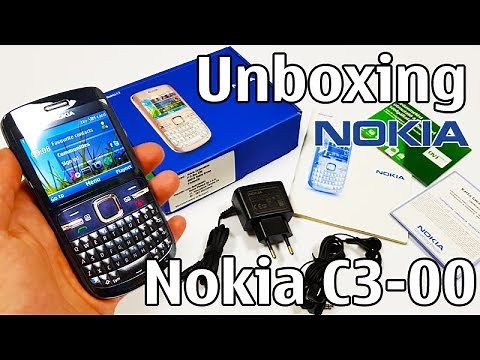 Nokia C3-00 Unboxing 4K with all original accessories RM-614 review