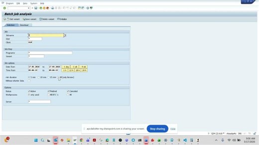 ANALYZE SAP BATCH JOBS WITH STEROIDS | Arghadip Kar