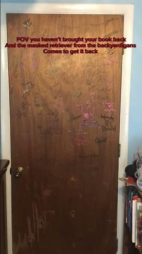 POV you haven’t bought your book back and the masked retriever from the backyardigans comes over