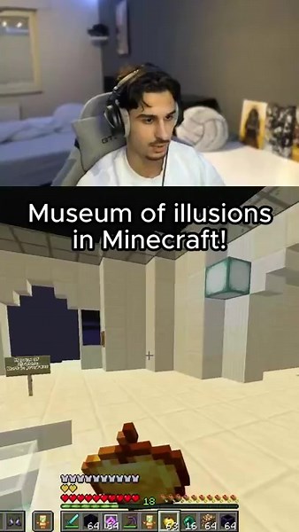 Exploring the Museum of Optical Illusions in Minecraft