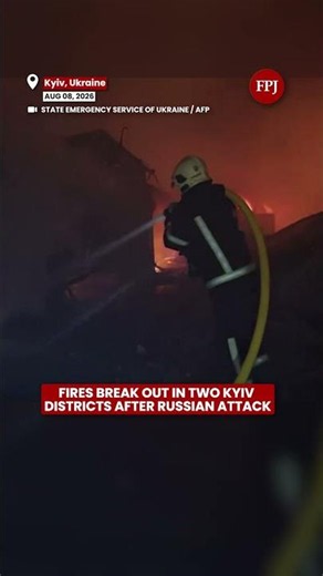 Kyiv Hit By Russian Attack, Fires Reported In Two Districts
