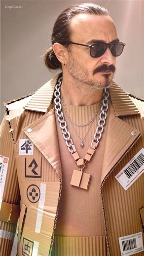 Cardboard Outfit Transformation CapCut Template