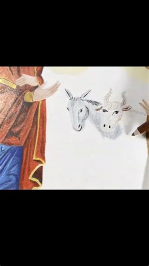 The Nativity | Timelapse Drawing #catholicart #nativity #merrychristmas