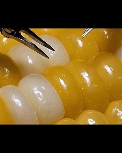 A robot that can sew up a grain of corn