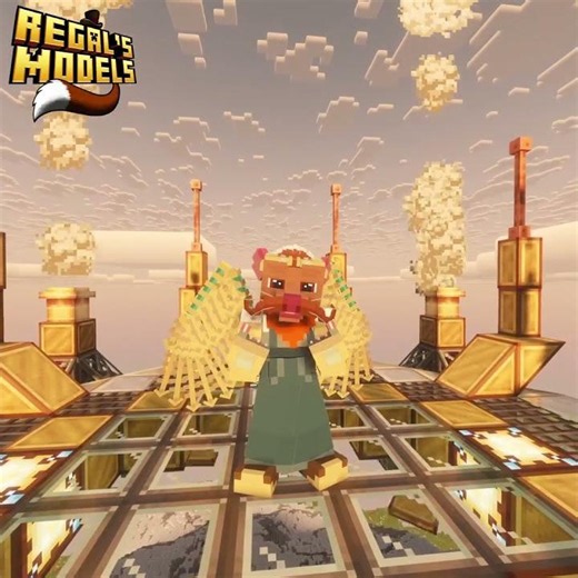 Hedgehog Artificer - A 3D Animated Minecraft Player Model for Minecraft CPM