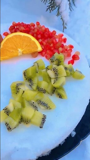 Creative Snow Cake With Fresh Fruits ❄️🍊- Full Version