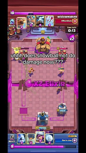 Snowball Damage Update in Clash Royale