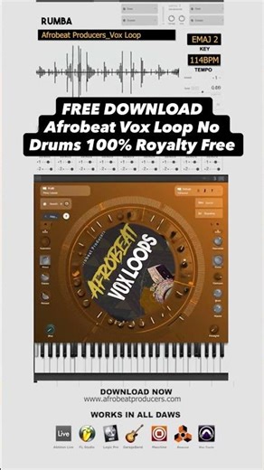 Free Download Afrobeat Vox loop 100% Royalty Free