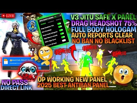 Antiban Free Fire Panel || Free Fire Mod Menu 100% Safe 💀 Free Fire Injector Safe ✅ || #freefire