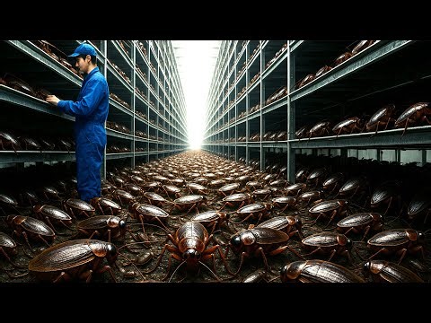 Shocking! Chinese Farmers Raise 6 Billion Cockroaches Every Year – Cockroach Farming
